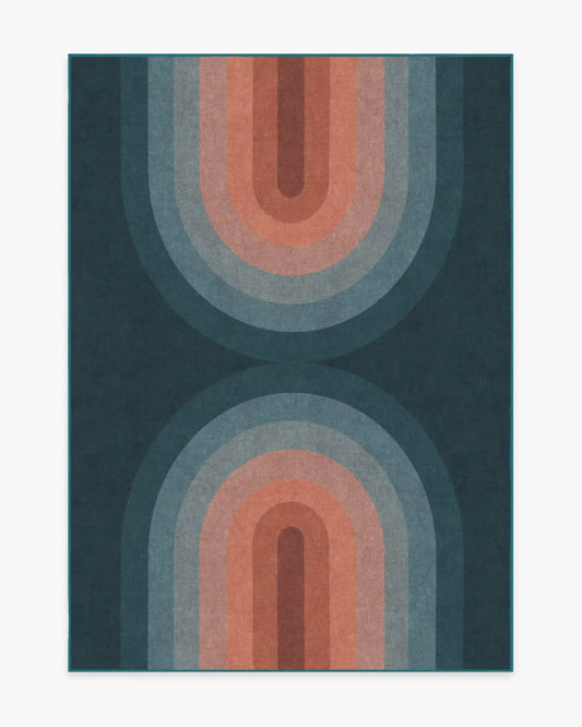 Absida Teal Rug
