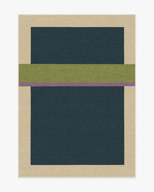 Breakout Teal & Chartreuse Rug by Architectural Digest