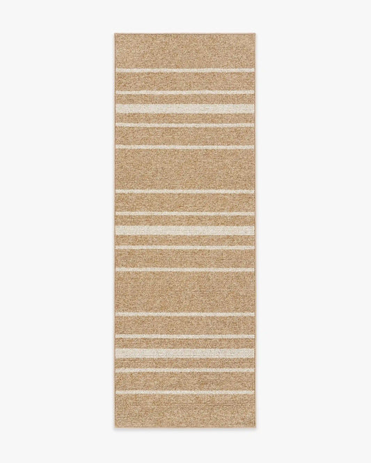Arden Stripe Natural & Bleached Performance Weave Rug