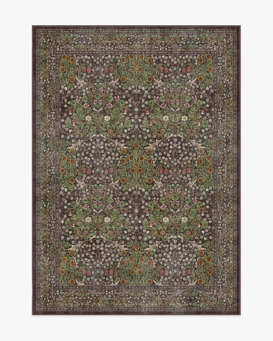 Blackthorn Dark Wood Rug by Morris & Co.