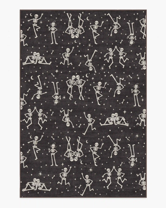 Bone Parade Charcoal Rug
