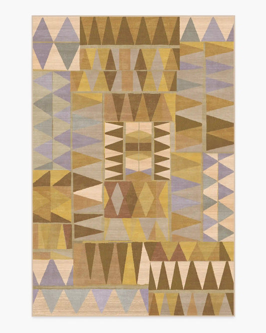 Cadra Ochre Rug by Jungalow