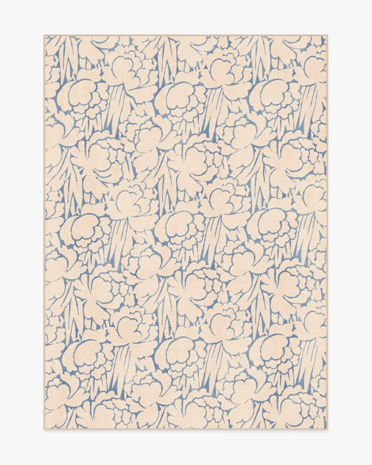 Corrine Cream & Slate Blue Rug