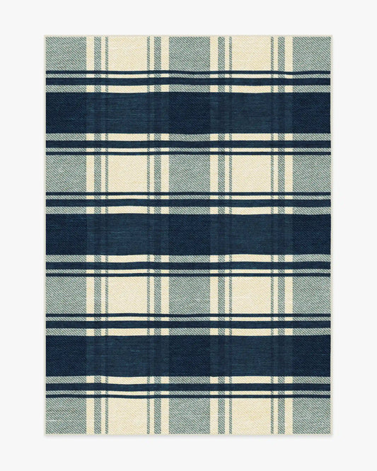 Easton Plaid Navy Rug