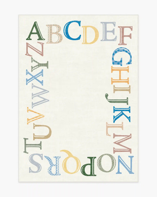 Easy as ABC Multicolor Rug