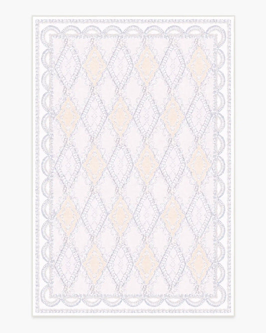 Happy Birthday Popo Cream & Rose Rug by Humberto Leon
