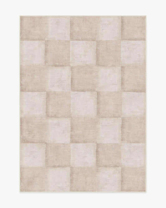 Hearth Check Neutral Rug