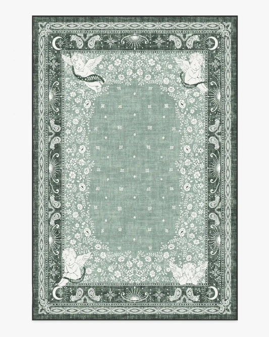 Humberto's Bandana Green Rug by Humberto Leon