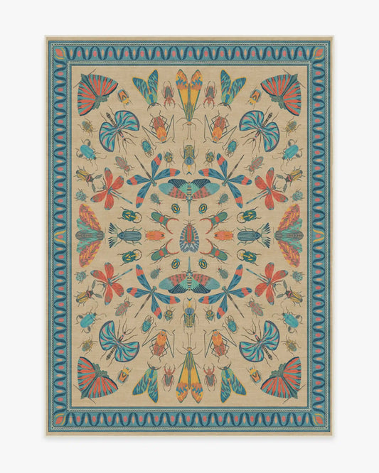 Flutterby Multicolor Rug by Iris Apfel