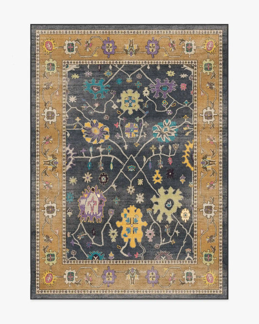 Jemima Vintage Ink Multicolour Rug