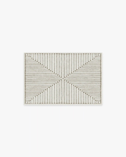 Inkdrop Camel & Ivory Rug by Jonathan Adler