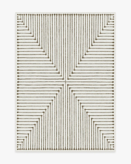 Inkdrop Camel & Ivory Rug by Jonathan Adler