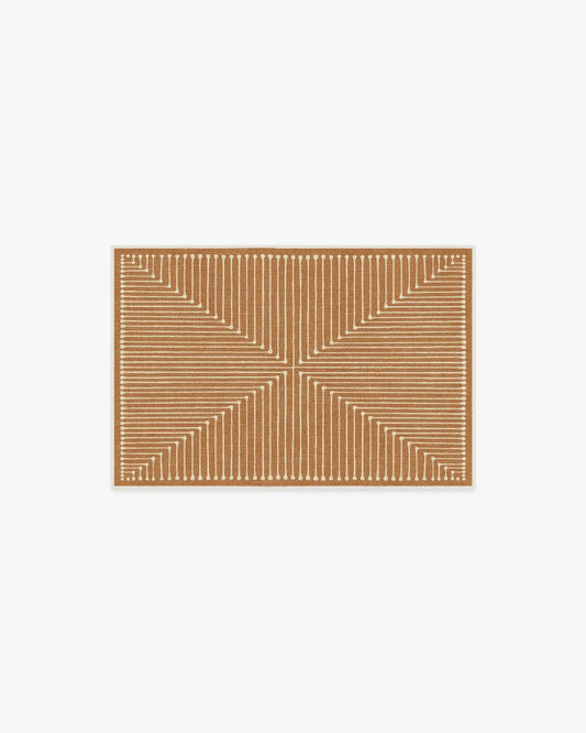 Inkdrop Copper Rug by Jonathan Adler