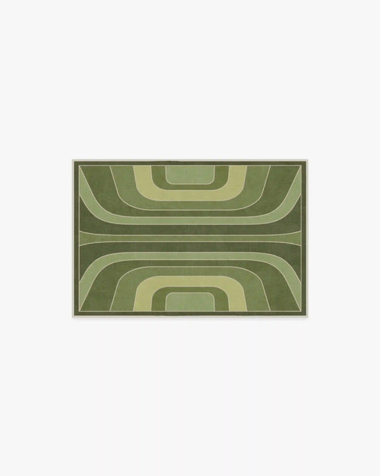 Paradox Green Rug by Jonathan Adler
