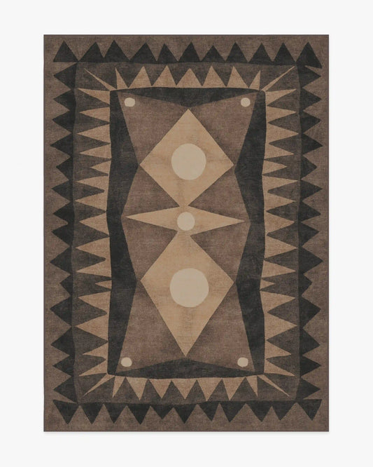 Hilma Charcoal Rug by Jungalow