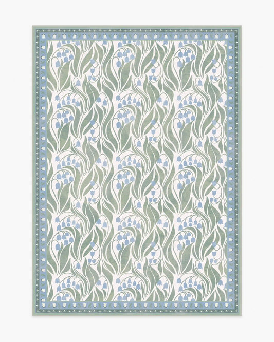 Lila Ivory & Soft Blue Rug