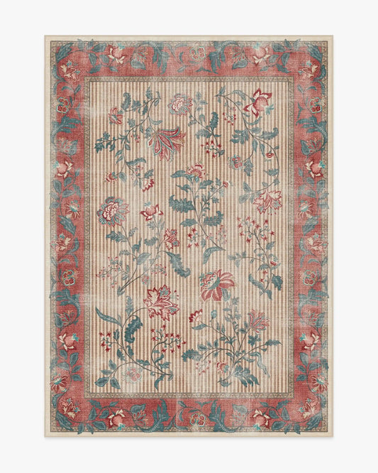 Lilou Currant & Teal Green Rug