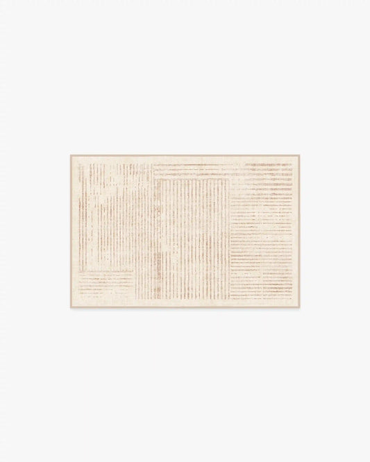 Linear Oasis Neutral Rug