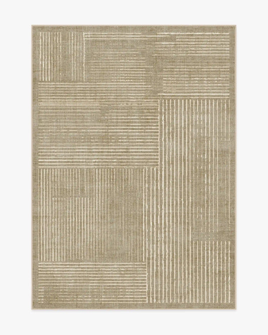 Linear Oasis Warm Taupe Rug
