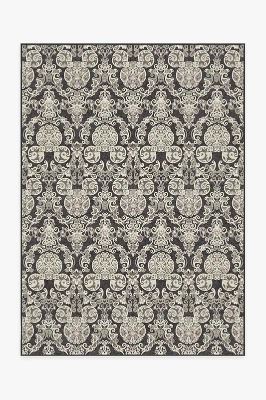 Mickey Damask Charcoal Rug