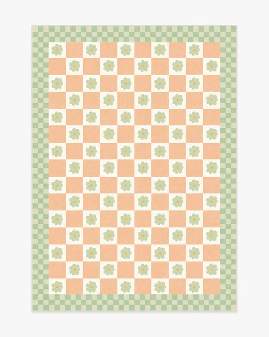 Mini Daisy Checkerboard Rug