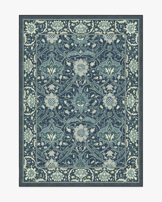 Montreal Sapphire Blue Rug by Morris & Co.