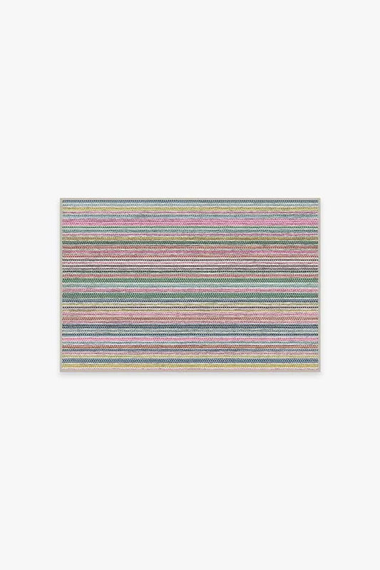 Multi Stripe Polychrome Rug