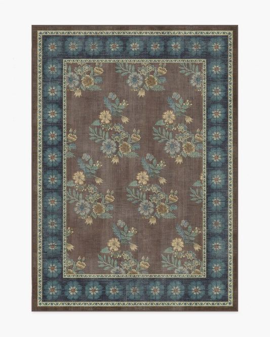 Pennywood Brown & Blue Rug