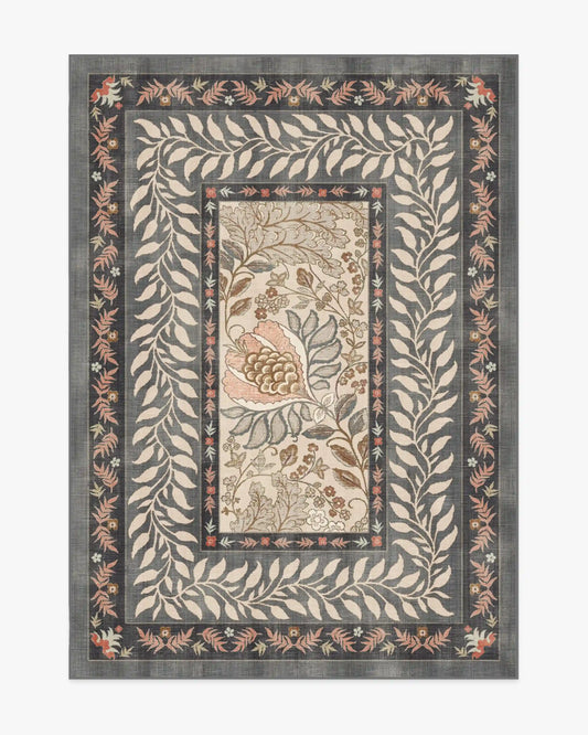 Provence Grey & Coral Rug