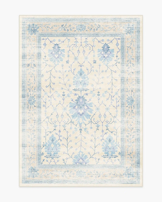 Serafina Cream & Blue Rug
