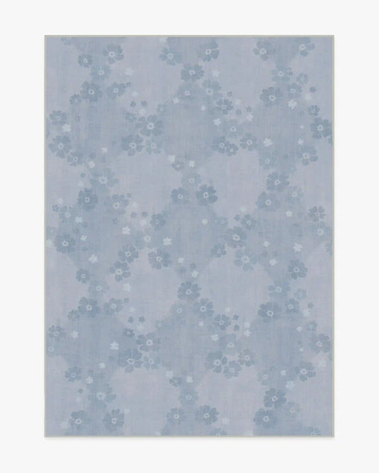Serene Slate Blue Rug