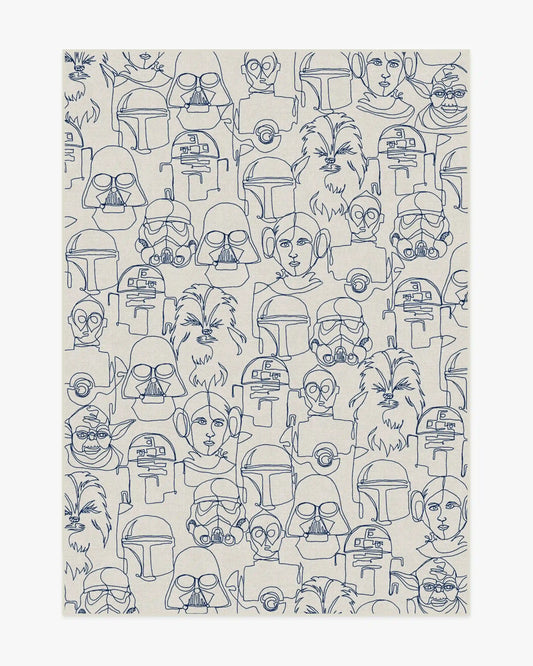 The Saga Delft Blue Rug