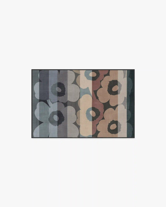 Unikko Ralli Charcoal Multicolor Rug by Marimekko