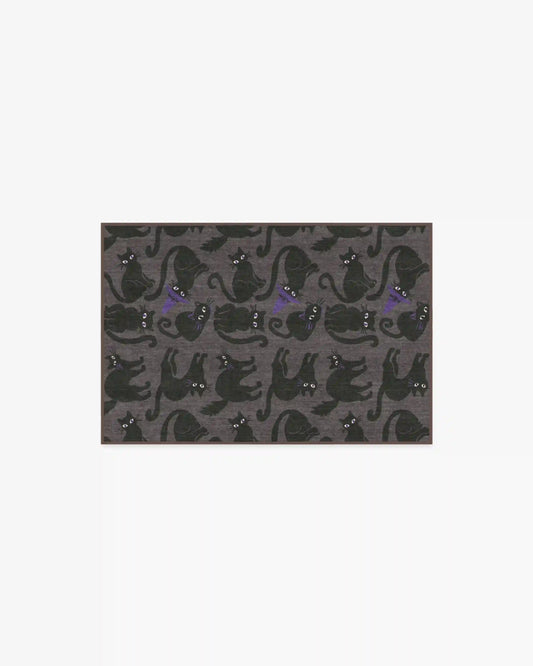 Whisker Mischief Charcoal Rug