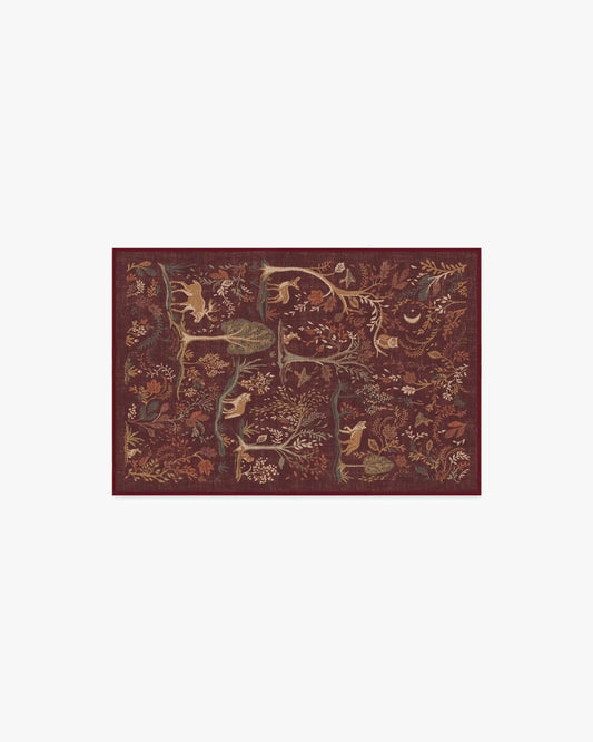 Wilder Burgundy Multicolor Rug