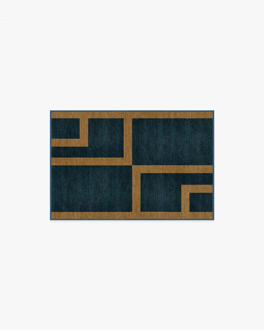 Aldo Indigo & Ochre Rug by The Local Project