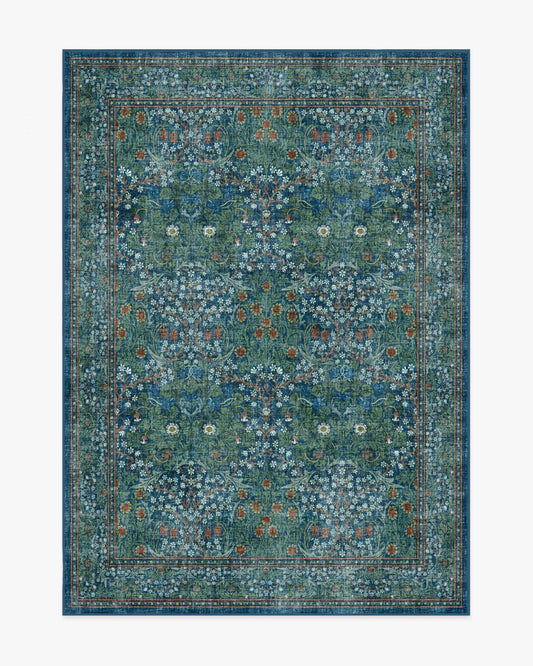 Blackthorn Navy Rug by Morris & Co.