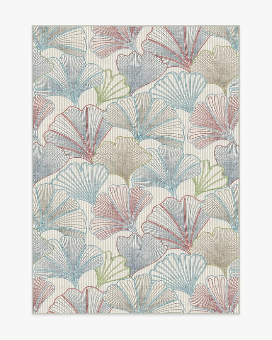 Deniz Blue & Red Rug