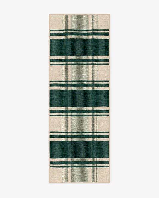 Easton Plaid Green Rug