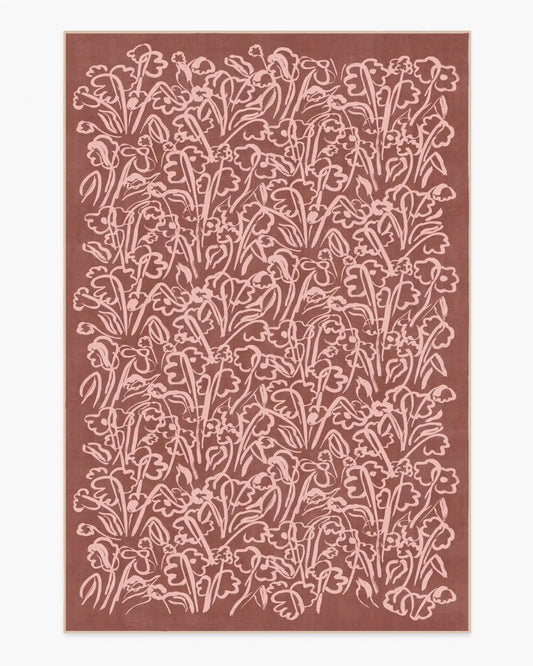 Ensikukat Rust Rug by Marimekko