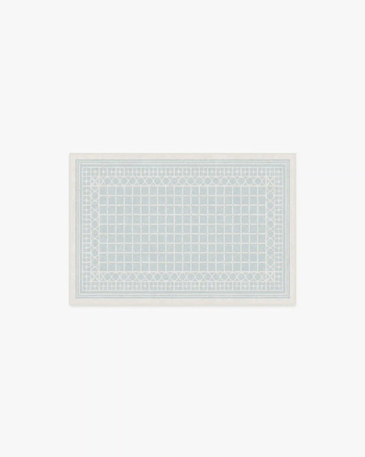 Palm Beach Powder Blue Rug by Gray Malin