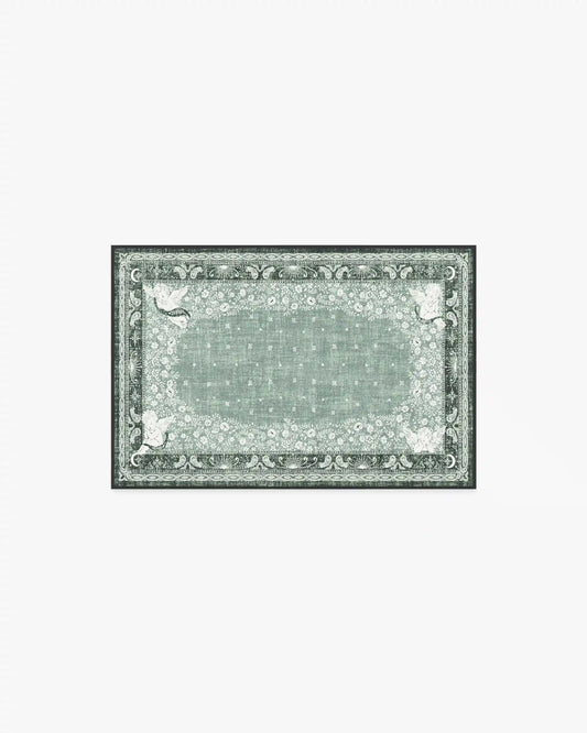 Humberto's Bandana Green Rug by Humberto Leon