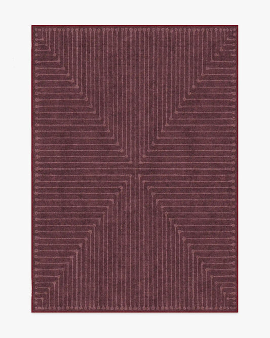 Inkdrop Burgundy Rug by Jonathan Adler