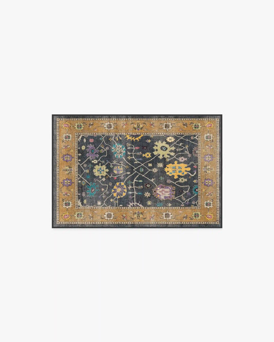 Jemima Vintage Ink Multicolour Rug