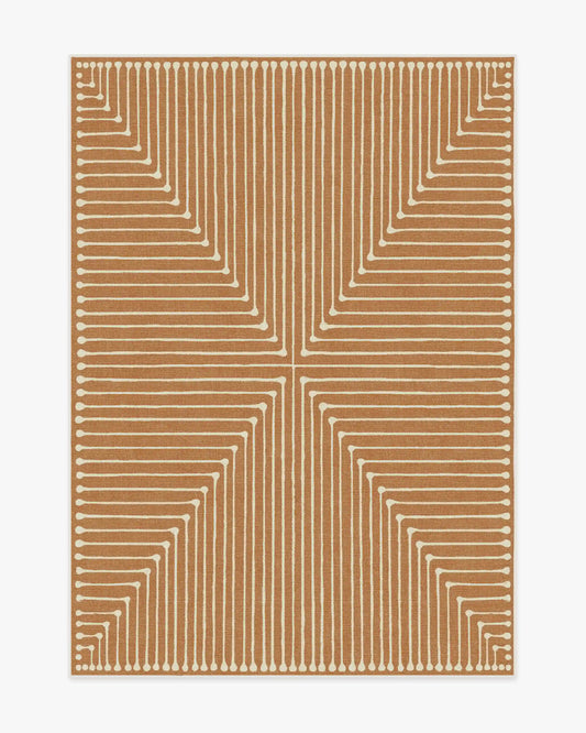 Inkdrop Copper Rug by Jonathan Adler