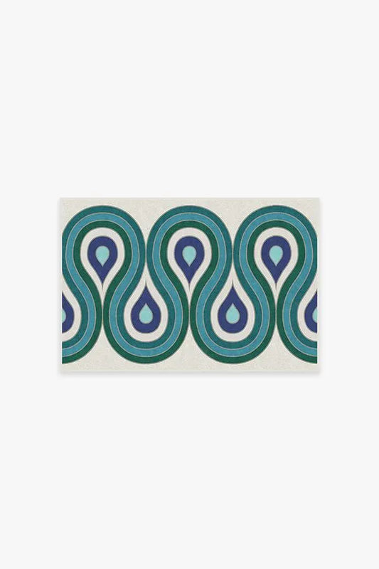 Milano Peacock Rug by Jonathan Adler