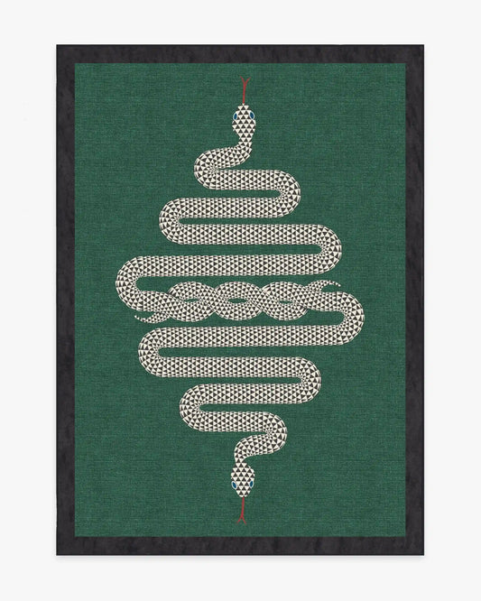 Venom Emerald Rug by Jonathan Adler