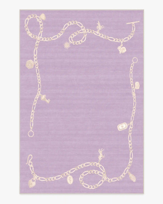 M&E Charms Lilac Rug by Humberto Leon