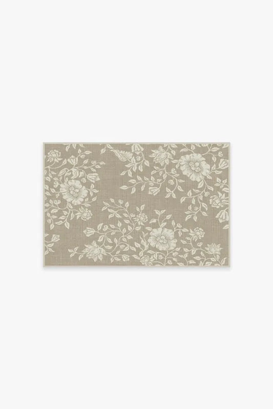 Mallow Flower Natural Stone Rug by Morris & Co.
