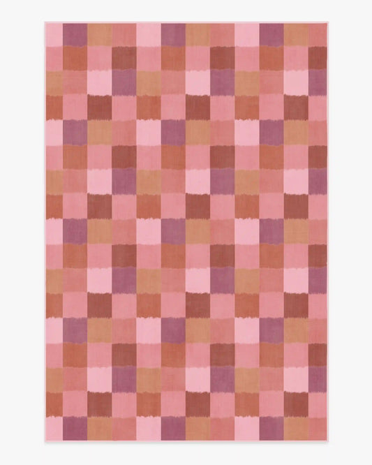 Ostjakki Pink & Orange Rug by Marimekko